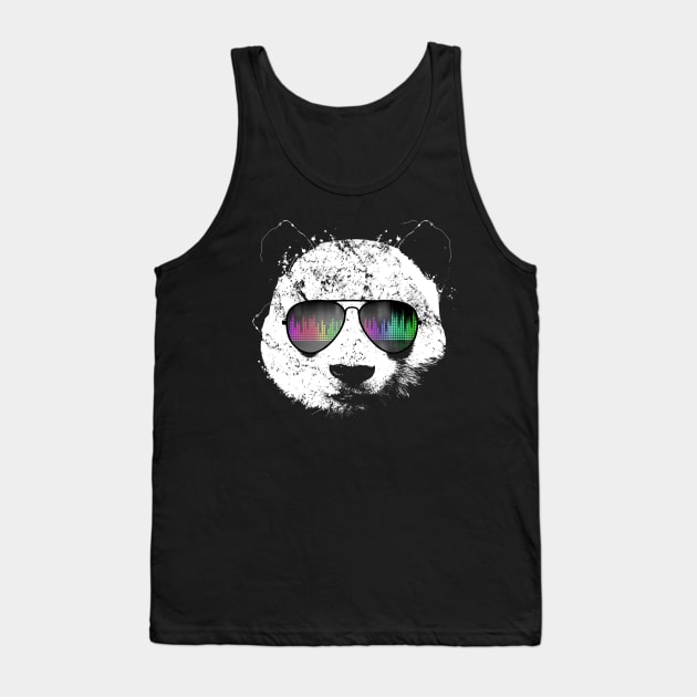 Old School Panda Tank Top by clingcling